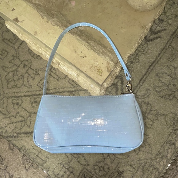 y2k blue baguette bag baguette purse - Picture 2 of 4